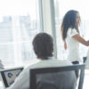 Woman leads leadership training and development session